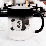 Hediyehanem ST-D1200-M71 Sevimli Panda Sihirli Kupa Bardak