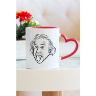 Hediyehanem ST_D1323_M4 Einstein Kalpli Kupa Bardak