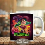 HEDIYELIK-07378 Halloween Cadılar Bayramı Temalı Kupa Bardak