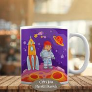 HEDIYELIK-1441-94 Marsa Ulaşan Astronot Kupa Bardak