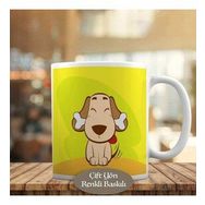 HEDIYELIK-23-2147515747 Kemik Tutan Köpekcik Kupa Bardak