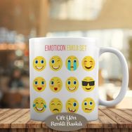 HEDIYELIK-23-2147571964 Değişik Surat Emojiler Kupa Bardak