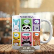 HEDIYELIK-23-2147655184 Hayvanların Mesajları Kupa Bardak
