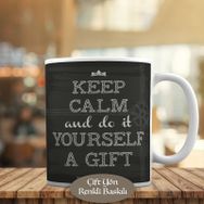 HEDIYELIK-2353 Keep Calm And Do İt Yourself Yazılı Kupa Bardak
