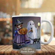 HEDIYELIK-457 Cadılar Bayramı Halloween Bal Kabağı Kupa Bardak
