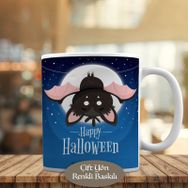 HEDIYELIK-778 Halloween Minik Sevimli Yarasa Baskılı Kupa Bardak
