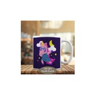HEDIYELIK-808 Dabbicorn Pembe Yıldız Gözlüklü Hayvan Kupa Bardak