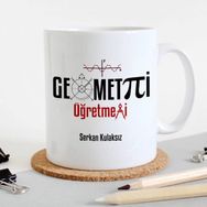 Hediyemen Geometri Öğretmenine Hediye Kupa Bardak