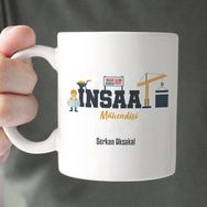 Hediyemen İnşaat Mühendislerine Özel Kupa Bardak