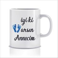 Hediyenza İyi Ki Varsın Annecim Tasarım Kupa Bardak