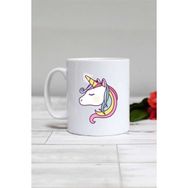 Hedizu Beyaz Unicorn Hediye Kupa Bardak