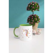 Hedizu Unicorn Yeşil Kupa Bardak