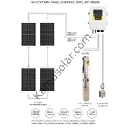 Hegel 110 V 13.5 A V1 DC Solar Dalgıç Pompa