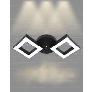 Hegza Lighting Alato Plafonyer Siyah 4000K Doğal Beyaz Modern Led Avize