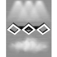 Hegza Lighting Amigo Plafonyer Siyah 6500K Beyaz Işık Modern Led Avize
