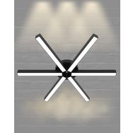 Hegza Lighting Borde Plafonyer Siyah 4000K Doğal Beyaz Modern Led Avize