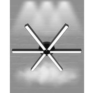 Hegza Lighting Borde Plafonyer Siyah 6500K Beyaz Işık Modern Led Avize