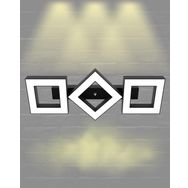 Hegza Lighting Compagno Plafonyer Siyah 3000K Sarı Işık Modern Led Avize