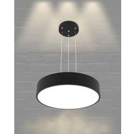 Hegza Lighting Drum-40 Ayarlanabilir Sarkıt Siyah 4000K Doğal Beyaz Modern Led Avize