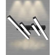 Hegza Lighting Grada Plafonyer Siyah 4000K Doğal Beyaz Modern Led Avize