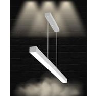 Hegza Lighting Lineer-100 Ayarlanabilir Sarkıt Gri Kasa 4000K Doğal Beyaz Led Avize