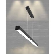 Hegza Lighting Lineer-120 Ayarlanabilir Sarkıt Siyah 4000K Doğal Beyaz Modern Led Avize