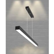 Hegza Lighting Lineer-80 Ayarlanabilir Sarkıt Siyah 4000K Doğal Beyaz Modern Led Avize