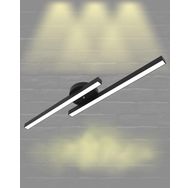 Hegza Lighting Marea Plafonyer Siyah 3000K Sarı Işık Modern Led Avize