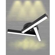 Hegza Lighting Mirador Plafonyer Siyah 3000K Sarı Işık Modern Led Avize