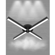 Hegza Lighting Molino Plafonyer Siyah 6500K Beyaz Işık Modern Led Avize