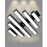 Hegza Lighting Parrilla Plafonyer Siyah 4000K Doğal Beyaz Modern Led Avize