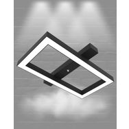 Hegza Lighting Piazza Plafonyer Siyah 6500K Beyaz Işık Modern Led Avize