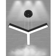 Hegza Lighting Tres Ayarlanabilir Sarkıt Siyah 6500K Beyaz Işık Modern Led Avize