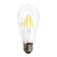Heka St64 Şeffaf 6W E27 2700K Gün Işığı Led Ampul