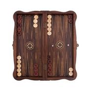 Helena Wood Art Carvo El Yapımı Orta Boy Ahşap Tavla Seti