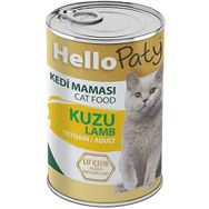 Hello Paty Kuzu Etli 12x415 gr Yetişkin Konserve Kedi Maması