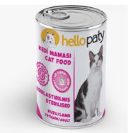 Hello Paty Kuzu Etli Kısırlaştırılmış 24x415 gr Yaş Konserve Kedi Maması