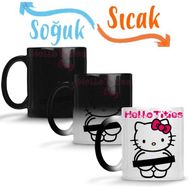 Hello Tities Hello Kitty Sihirli Porselen Kupa
