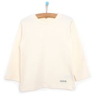 HelloBaby Basic Balıkçı İnterlok Unisex Beyaz Sweatshirt