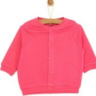 HelloBaby Basic Kız Bebek Pembe Ribanalı Hırka