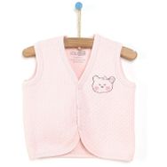 HelloBaby Kapitone Kız Bebek Açık Pembe Yelek