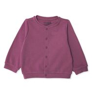 HelloBaby Kız Bebek Basic Hırka Çıtçıtlı Bisiklet Yaka Uzun Kol - Gül Kurusu
