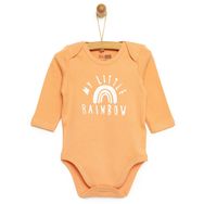 HelloBaby Kız Bebek Pembe Uzun Kol Body