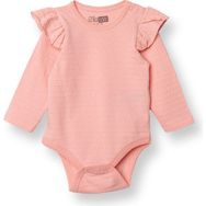 Hellobaby Kız Bebek Uzun Kol Body Jakar Örme Bisiklet Yaka - Pembe - 1 - 2 Yaş