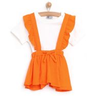 HelloBaby Orange Loves Pink Kız Bebek Turuncu Bluz ve Jile