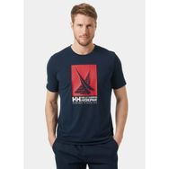 Helly Hansen 34419-597 Hp Race Graphic Lacivert Erkek T-shirt