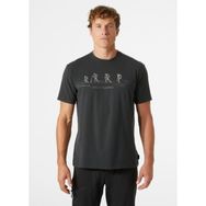 Helly Hansen Skog Recycled Graphic Siyah Erkek T-shirt