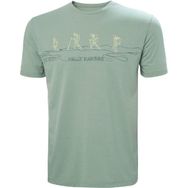 Helly Hansen Skog Recycled Graphic Yeşil Erkek T-shirt