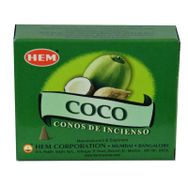 Hem Hindistan Cevizi Kokulu 10 Coconut Konik Tütsü