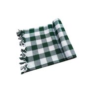 Hepsine Rakip 150x150 cm Saçaklı Kareli Yer Sofra Bezi